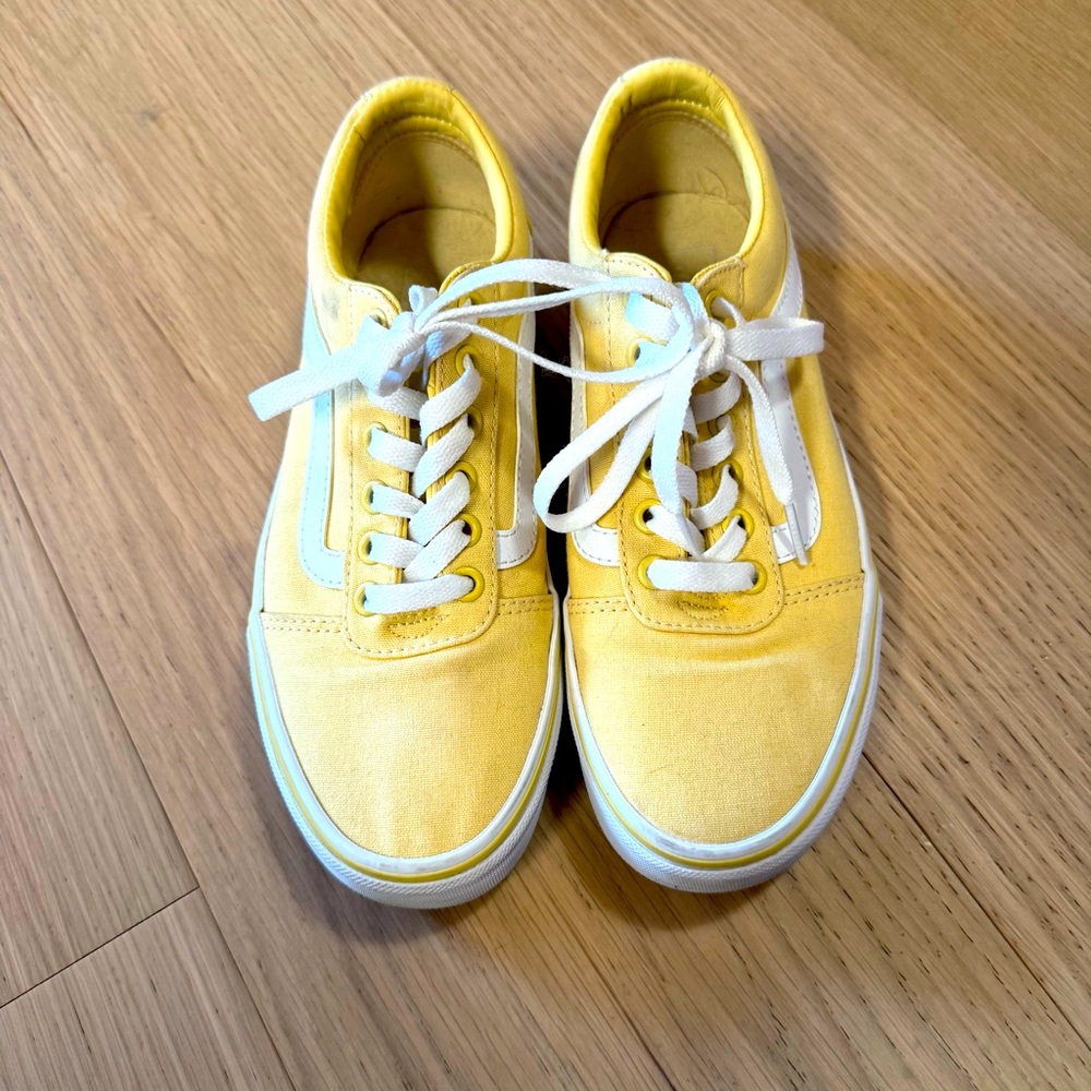 Yellow Vans Old Skool - women’s size 7